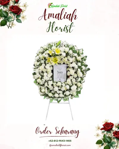 Krans Bunga Duka Cita di Adisana